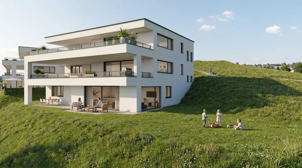 4.5-Zimmer-Neubauwohnungen mit Balkon oder Sitzplatz in Niederdorf – Foto 12 von 18