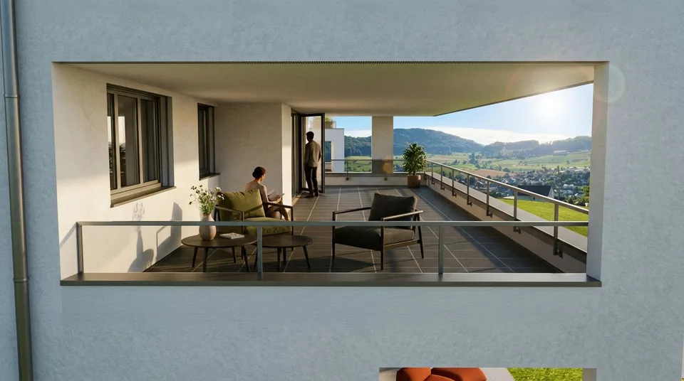4.5-Zimmer-Neubauwohnungen mit Balkon oder Sitzplatz in Niederdorf – Foto 8 von 18