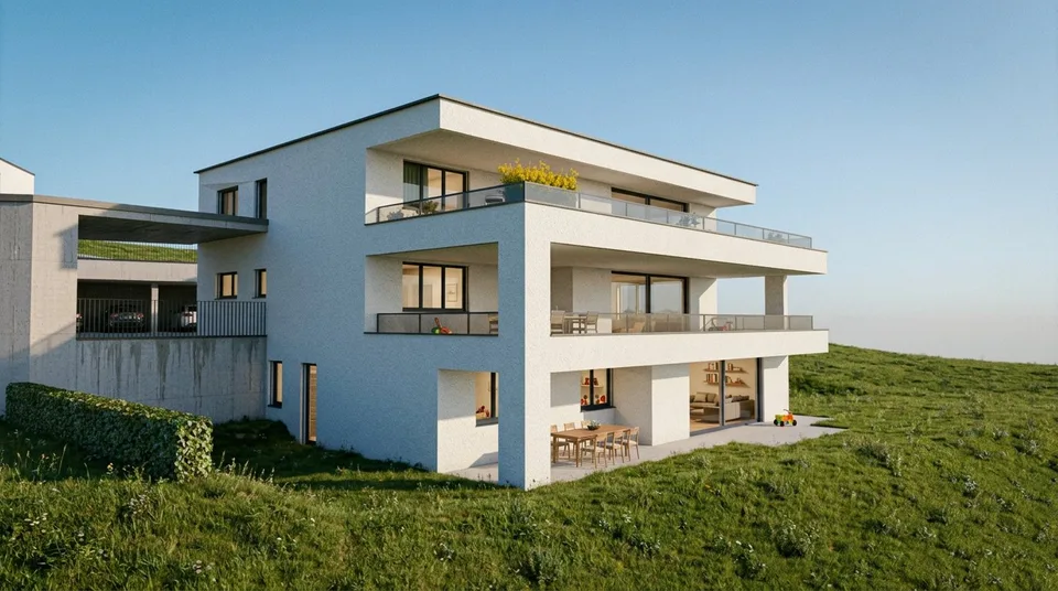 4.5-Zimmer-Neubauwohnungen mit Balkon oder Sitzplatz in Niederdorf – Foto 11 von 18