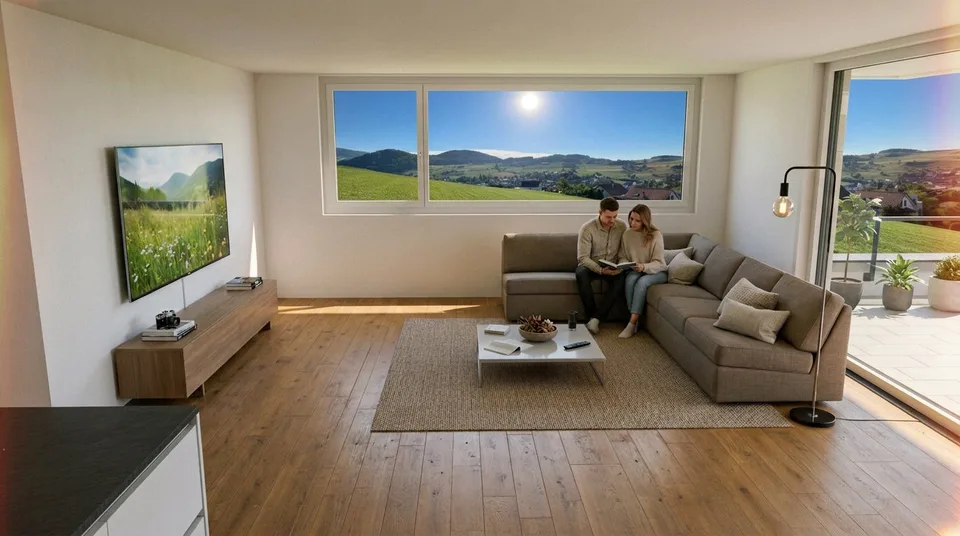 4.5-Zimmer-Neubauwohnungen mit Balkon oder Sitzplatz in Niederdorf – Foto 15 von 18