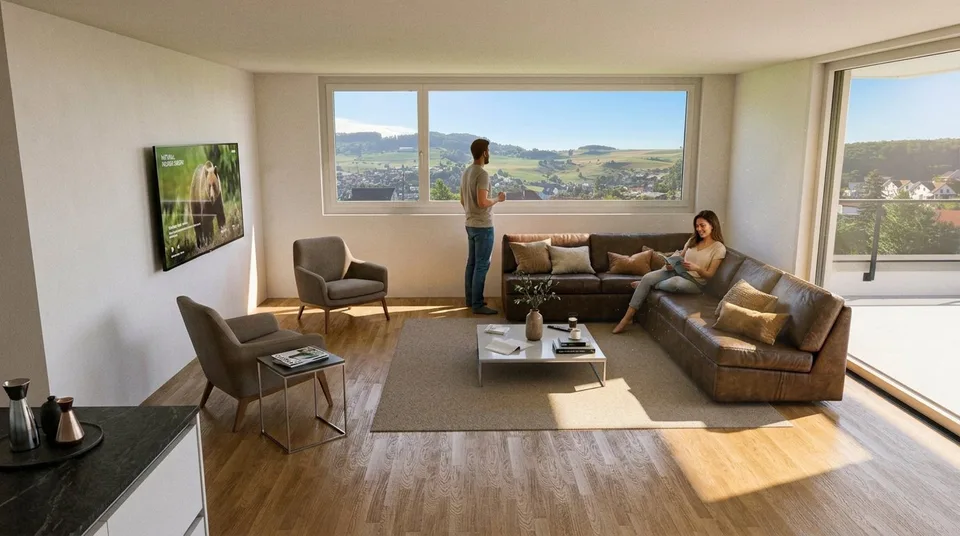 4.5-Zimmer-Neubauwohnungen mit Balkon oder Sitzplatz in Niederdorf – Foto 9 von 18