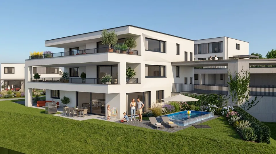 4.5-Zimmer-Neubauwohnungen mit Balkon oder Sitzplatz in Niederdorf – Foto 2 von 18