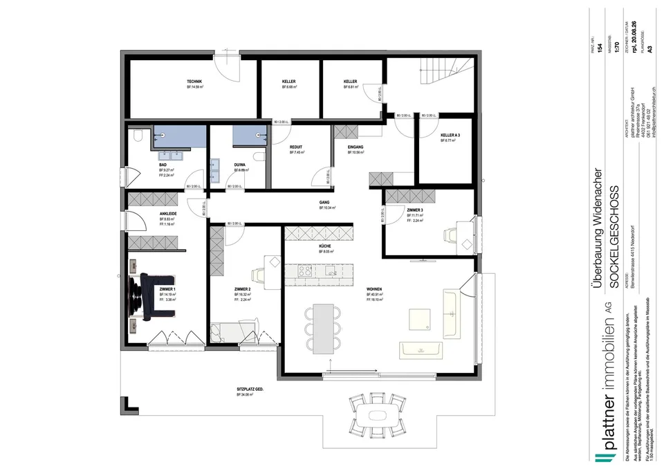 4.5-Zimmer-Neubauwohnungen mit Balkon oder Sitzplatz in Niederdorf – Foto 17 von 18