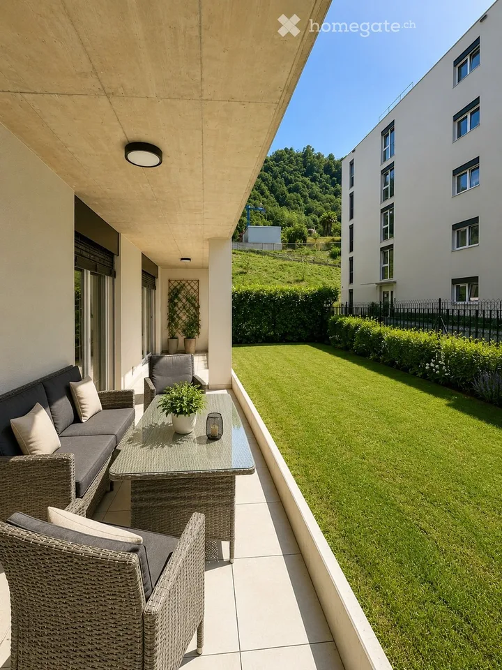 Modernes Apartment mit privatem Garten und Terrasse – Foto 5 von 5