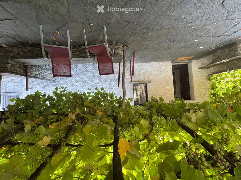 Casa ticinese completamente ammobiliata, giardino e pergola