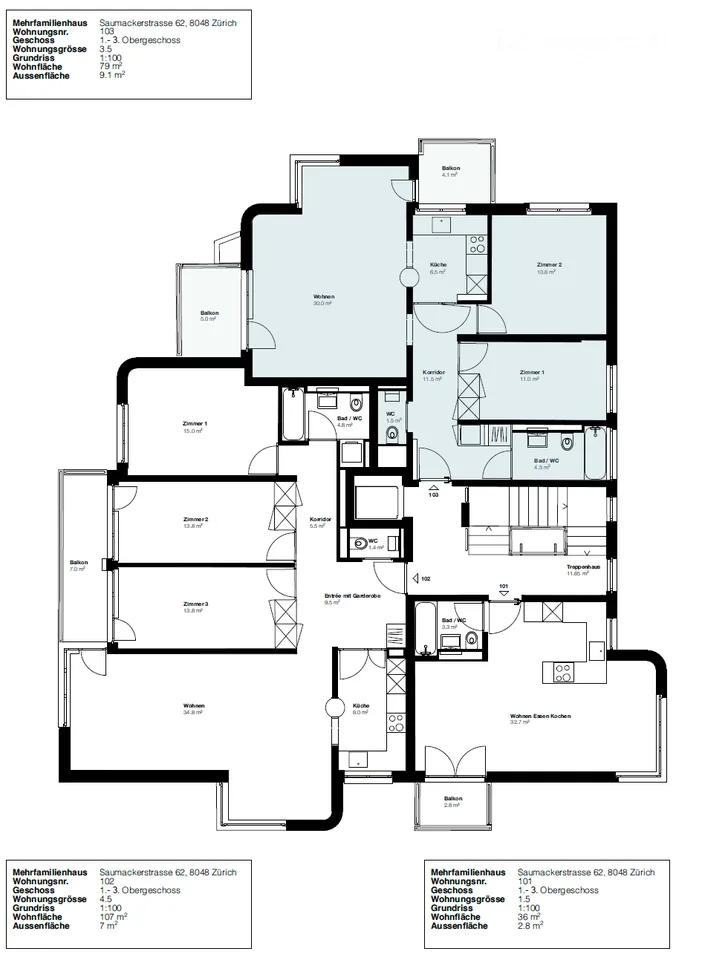 Prima locazione appartamento 3.5 locali 2° piano, 8048 Zurigo in affitto – foto 4 di 4