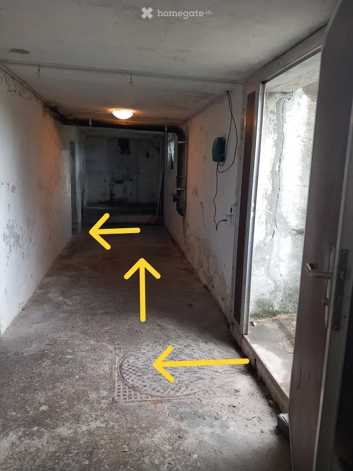 Grand cave/piece de stockage avec bon accès