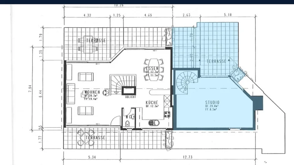 Spacious 5-room maisonette apartment in Gebenstorf