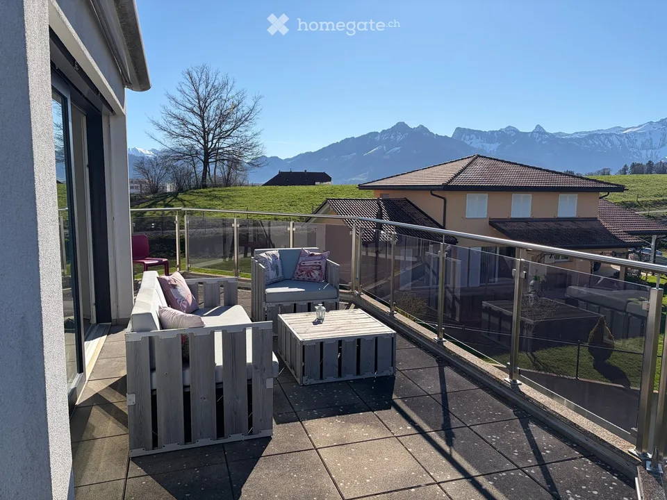 Großes 3.5-Zimmer-Apartment in Vuadens mit 2 Parkplätzen – Foto 7 von 7
