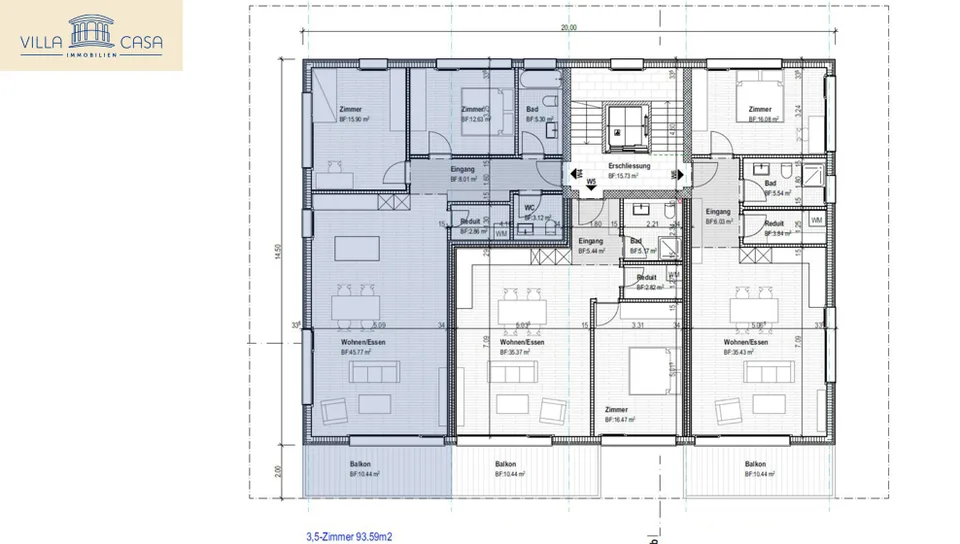 Modern and comfortable living in a spacious apartment with a lift