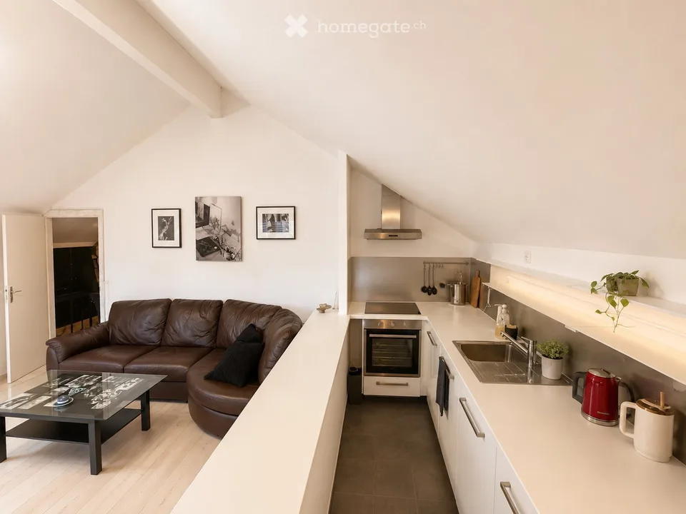 Charming furnished attic apartment in Coppet