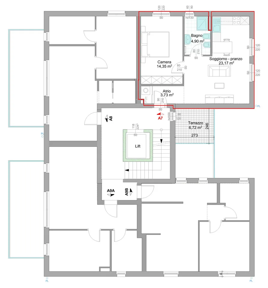 Penthouse avec terrasse dans un quartier pratique et stratégique – photo 11 sur 11