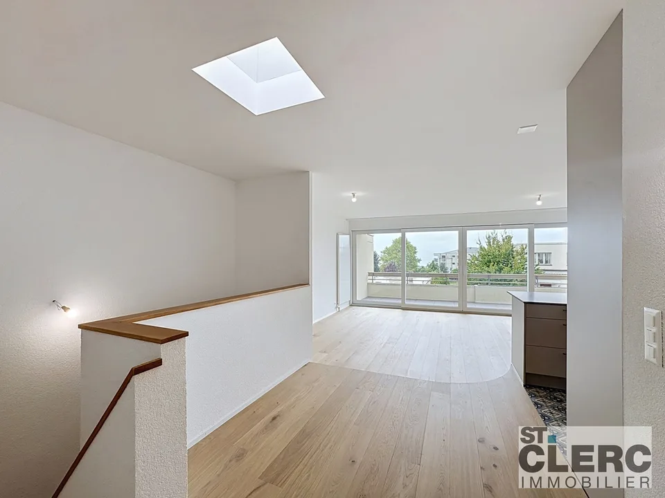 Magnifique appartement en duplex avec balcon et jardin