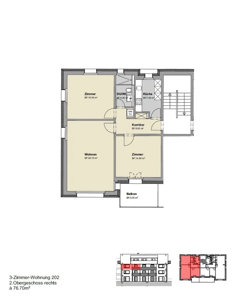 Appartamento moderno 3 locali in proprietà ristrutturata