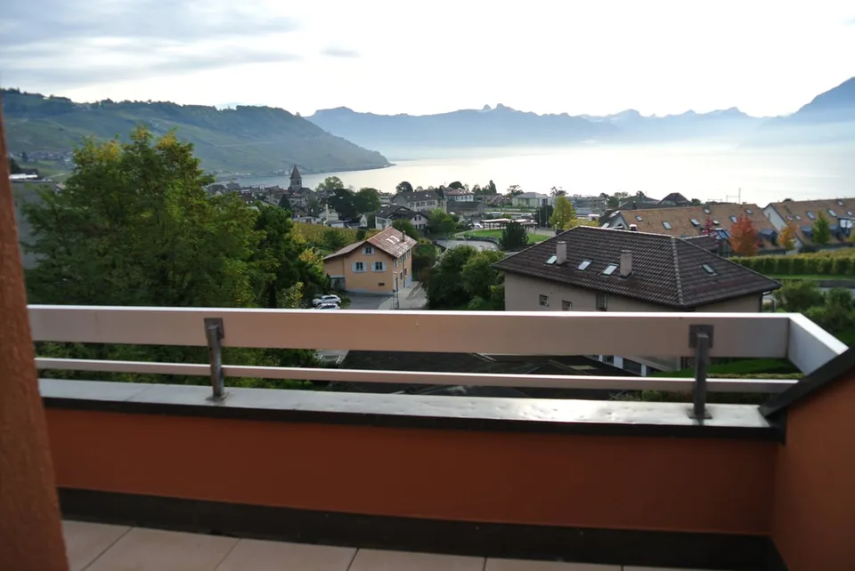 Superbo appartamento traversante con vista impareggiabile sul Lago di Ginevra – Cully
