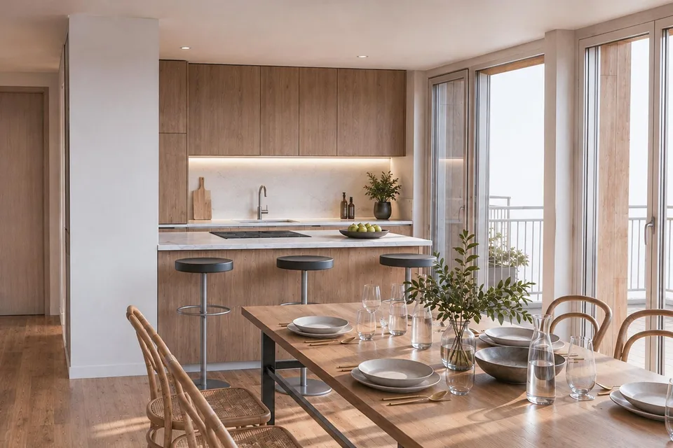 Casa nuova a tre famiglie Harschwendi – Appartamento Ovest – foto 4 di 5