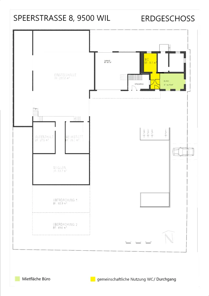 Büro- oder Hobbyraum an zentraler Lage – Foto 3 von 3
