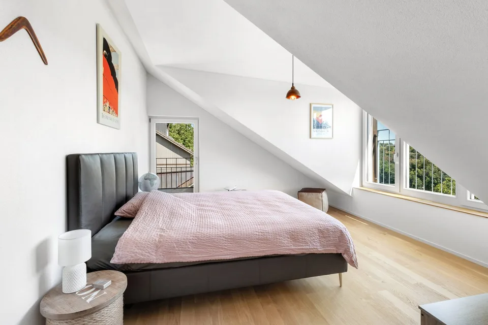 Fantastische 4-Zimmer Maisonette- Wohnung mit Rheinblick – Foto 10 von 13