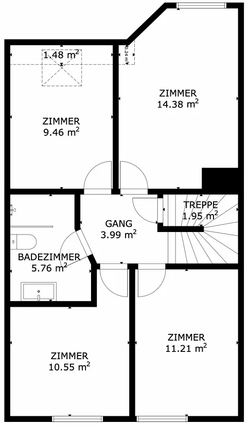 5.5-room maisonette apartment in Schübelbach, available immediately!