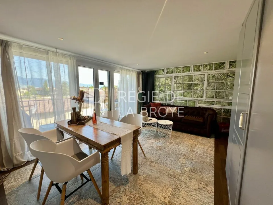 Beautiful furnished 2.5-room duplex in Estavayer-le-Lac