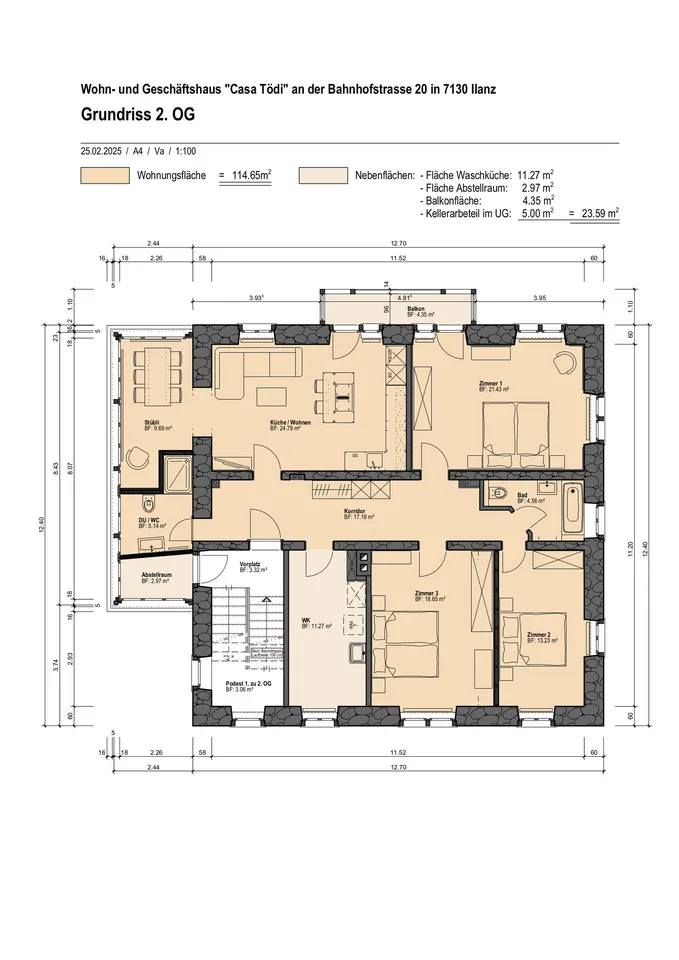 First occupancy after renovation in the center of Ilanz