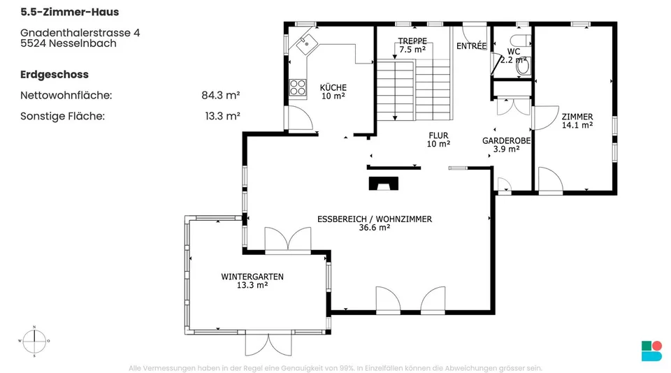 Ampia casa di 4,5 locali con piscina a Nesselnbach – foto 9 di 11