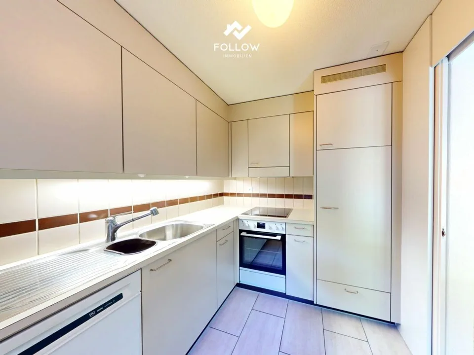 Cozy and partially renovated 2.5 room apartment with garden seating area