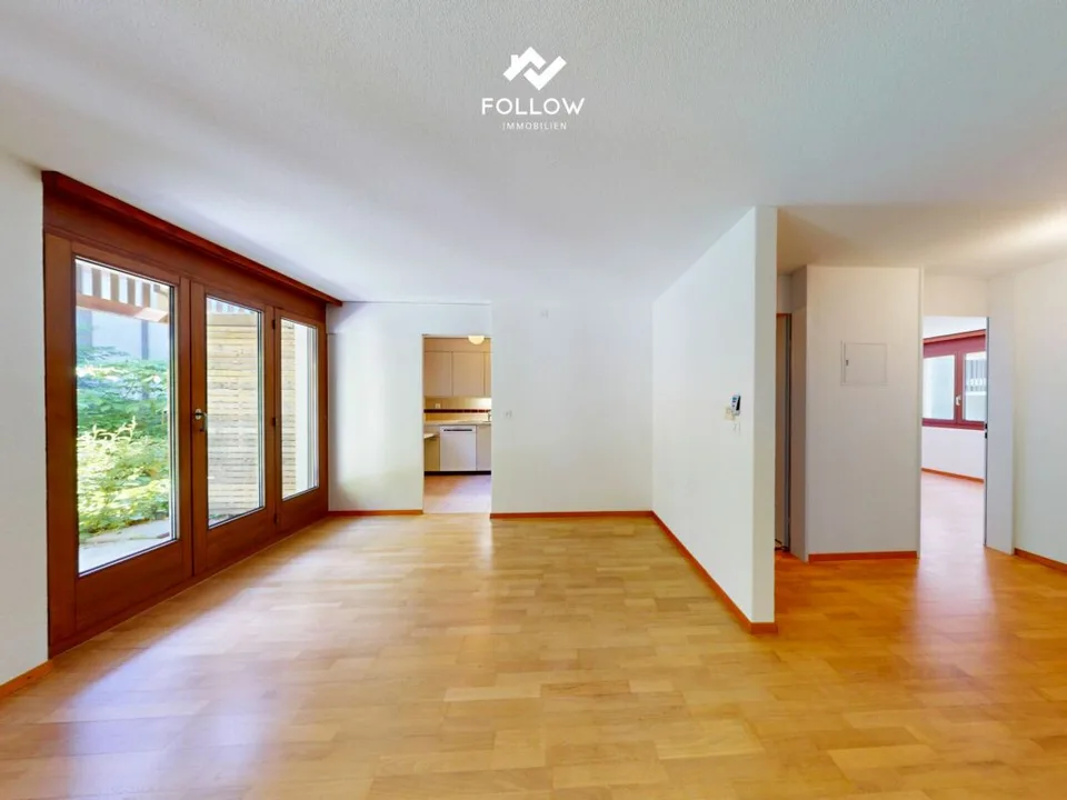 Cozy and partially renovated 2.5 room apartment with garden seating area