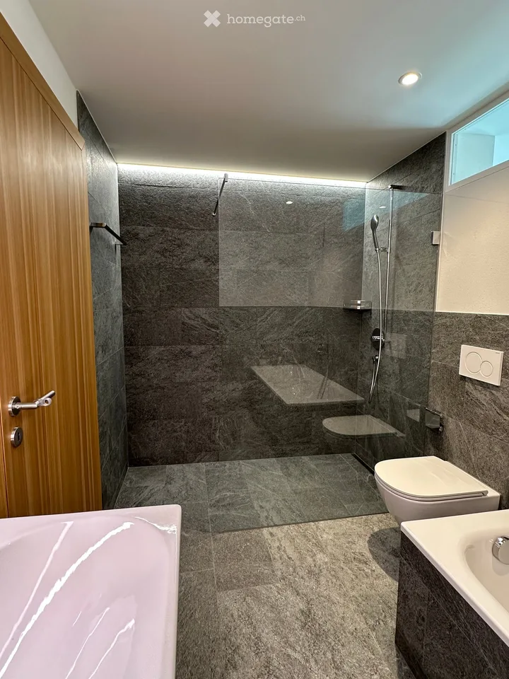 First occupancy 3.5 room apartment S/O with large sunny balcony in Pontresina