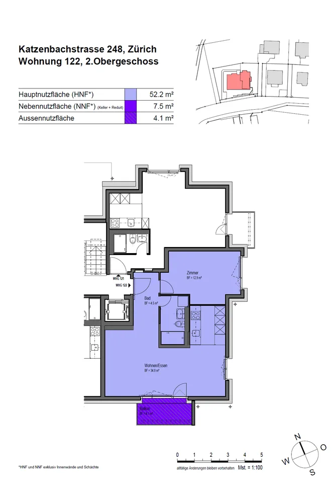 Appartamento ristrutturato & charmante di 2,5 locali a Zürich-Seebach! – foto 2 di 2