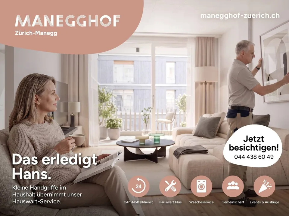 Manegghof Wohnen mit Service ab 55 Jahren+ – photo 10 sur 16