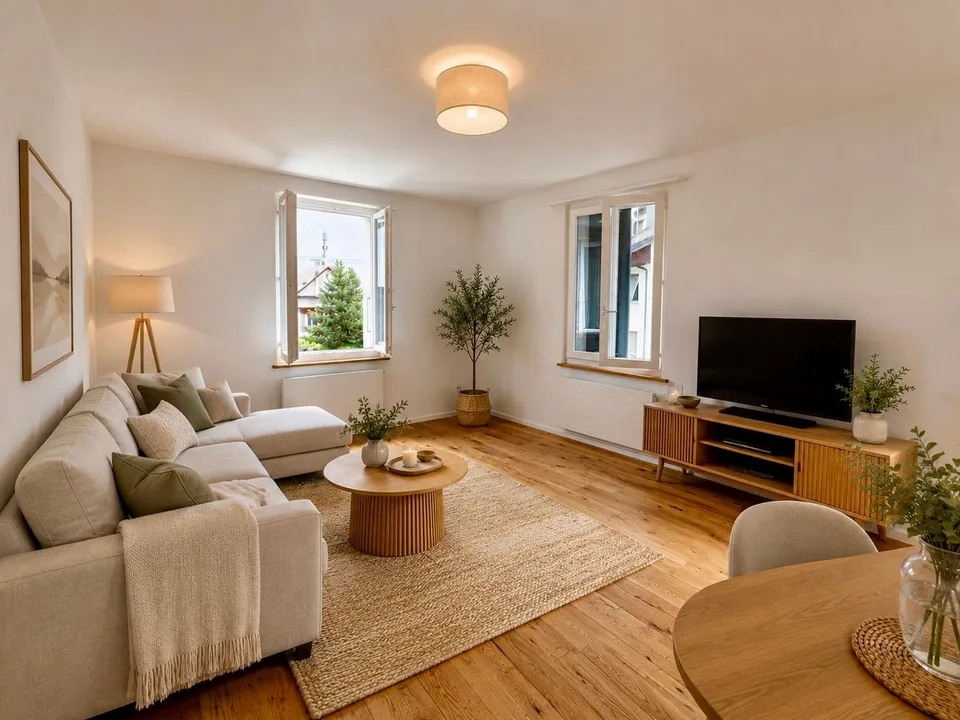 Charaktervolle Liegenschaft mit zwei Wohnungen, angebautem Einfamilienhaus, grossem Garten und Pool – Foto 11 von 11