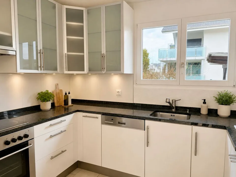 Charaktervolle Liegenschaft mit zwei Wohnungen, angebautem Einfamilienhaus, grossem Garten und Pool – Foto 5 von 11