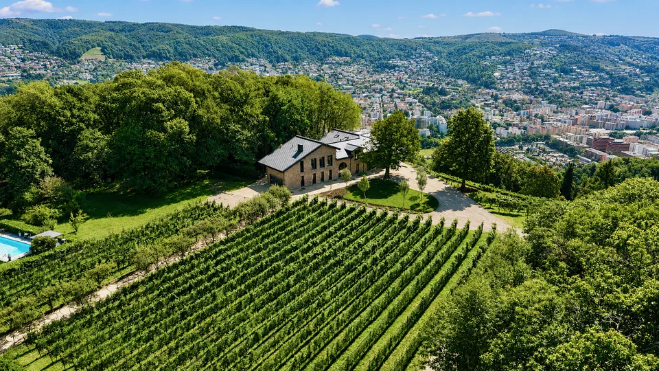 Exklusive Villa umgeben von Weinbergen mit offenem Blick auf den See – Foto 2 von 6