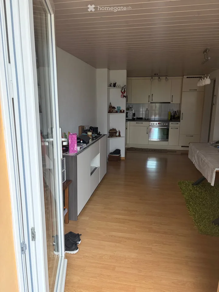 Charmant appartement de 3.5 pièces avec terrasse et vue lac à Lugnorre