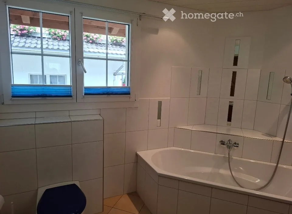 Gepflegte 5.5-Zimmer-Erdgeschosswohnung in Rothenthurm – mit Garage und Garten