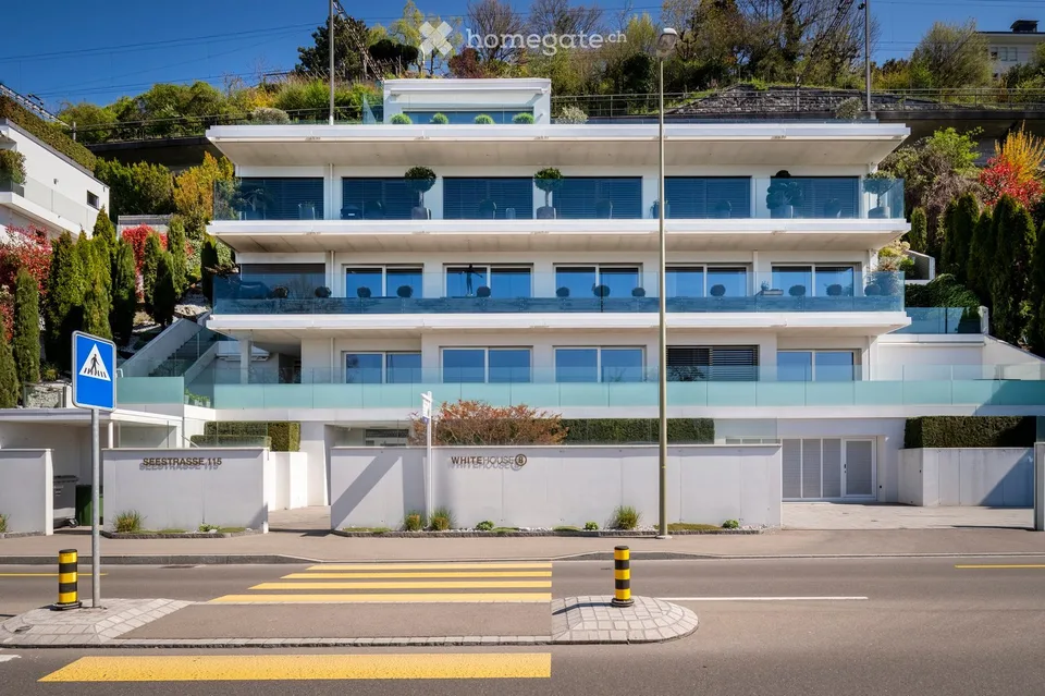 Luxuriöses 2½-Zimmer-Penthouse mit Atelier und einzigartiger 180-Grad-Seesicht