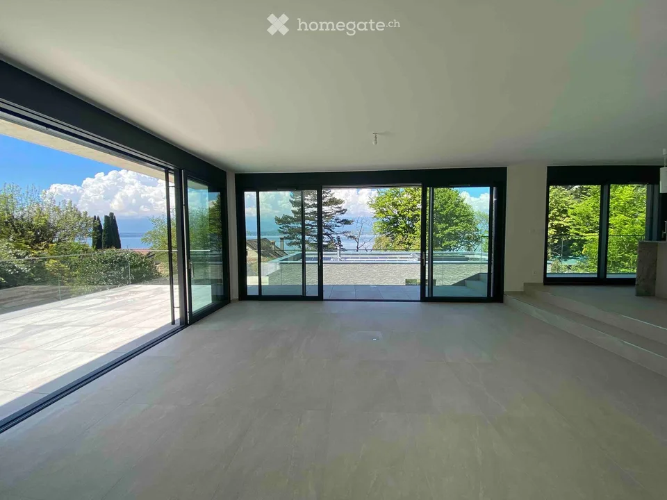 VILLA CONTEMPORAINE TERRASSEE - VUE LAC A DEUX PAS DE LA PLAGE