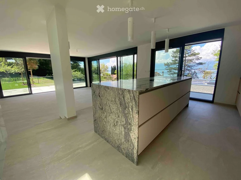 VILLA CONTEMPORAINE TERRASSEE - VUE LAC A DEUX PAS DE LA PLAGE