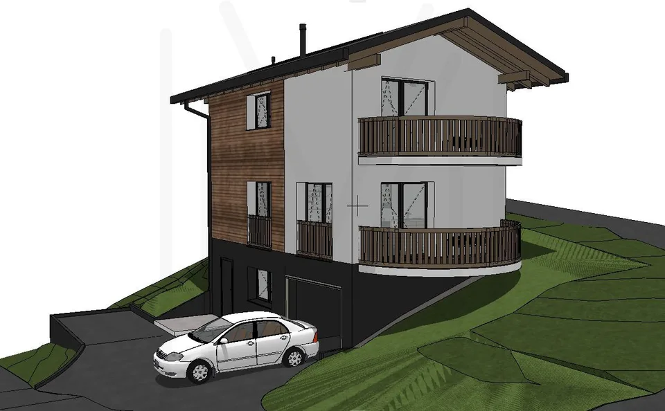 Terreno con permesso di costruire valido per una villa/chalet individuale – foto 5 di 7