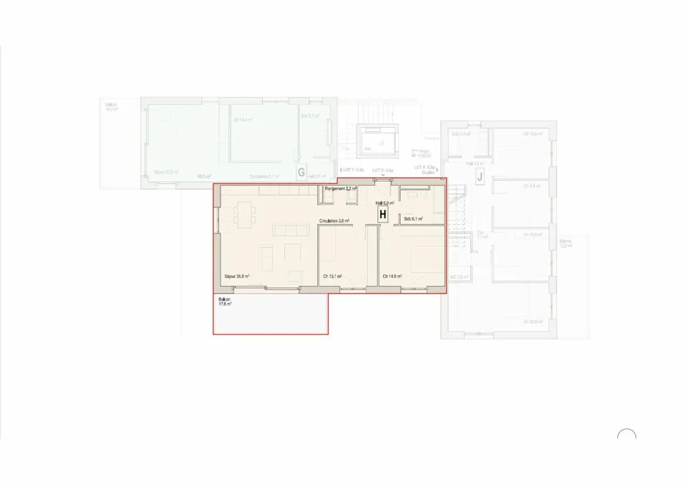Die Carrels - 3.5-Zimmer-Wohnung Lot 8/H – Foto 9 von 9