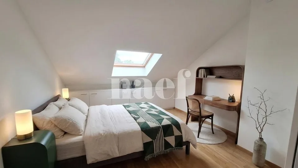 In the center of Founex - beautiful 3-room apartment of approx. 82m2 in the attic