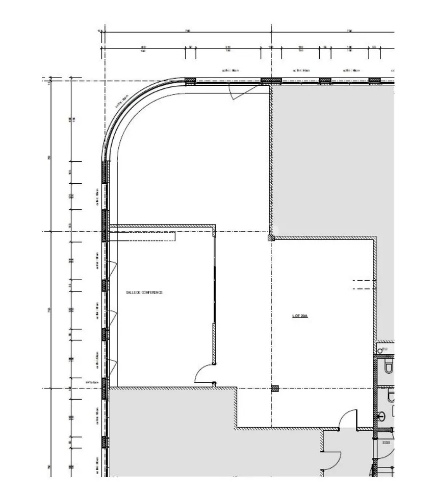Zentrum Les Tuillières - Helle Fläche von ca. 158m2, modulierbar im 2. Stock eines Gewerbegebäudes – Foto 8 von 8