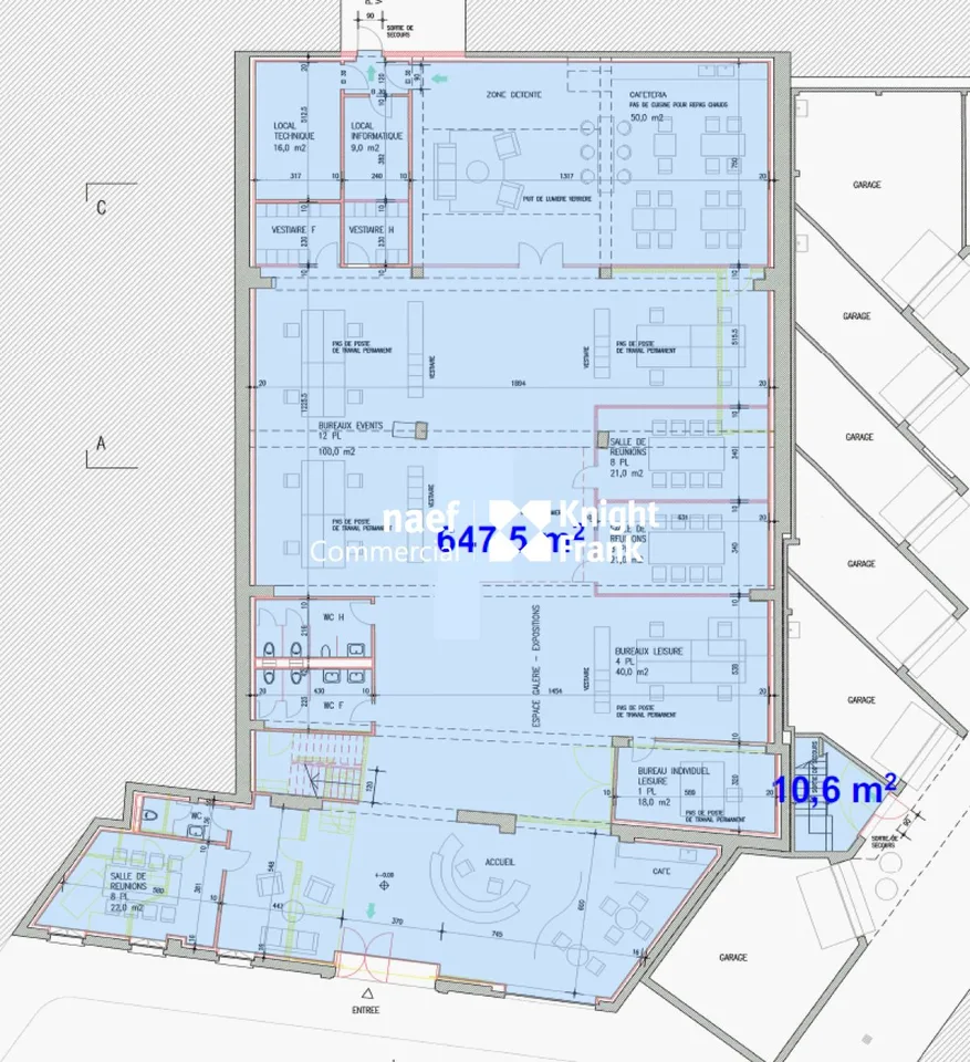 Zentrum - Fläche von 1'351 m² auf zwei Ebenen – Foto 6 von 7