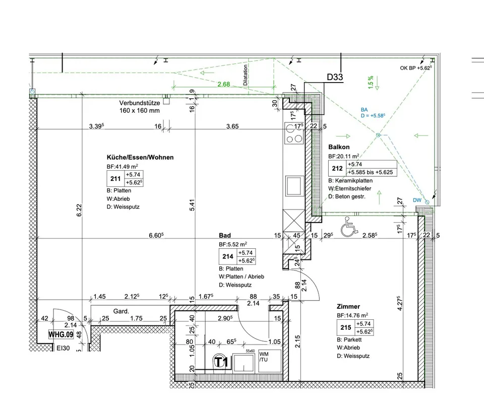 Stilvoll wohnen in moderner 2.5-Zimmerwohnung