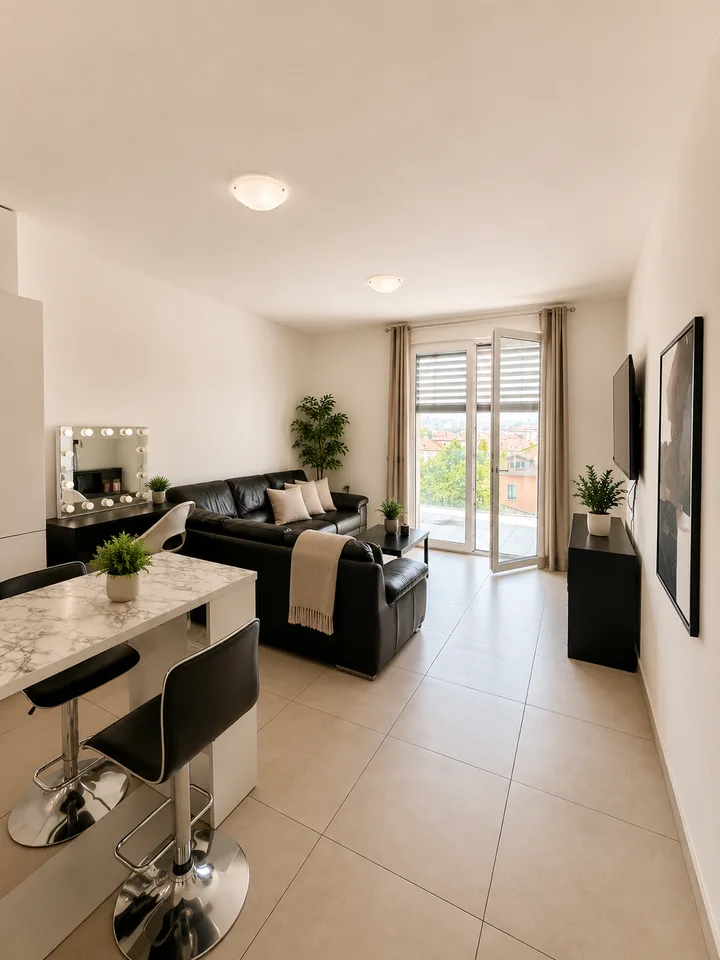 BALERNA - appartement au dernier étage de 2,5 pièces à louer