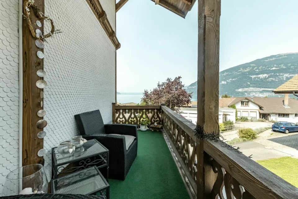 Appartamento 3.5 locali a Leissigen con vista sul lago di Thun