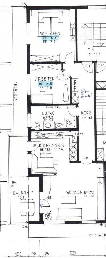 Bright 3.5-room apartment with balcony and beautiful view in Entlebuch