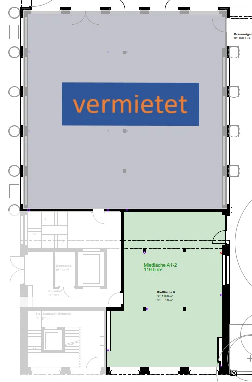 Müllerbräu Areal Baden : dernier espace : 119 m² d'espace au rez-de-chaussée dans le quartier tendance directement à la gare – photo 8 sur 8