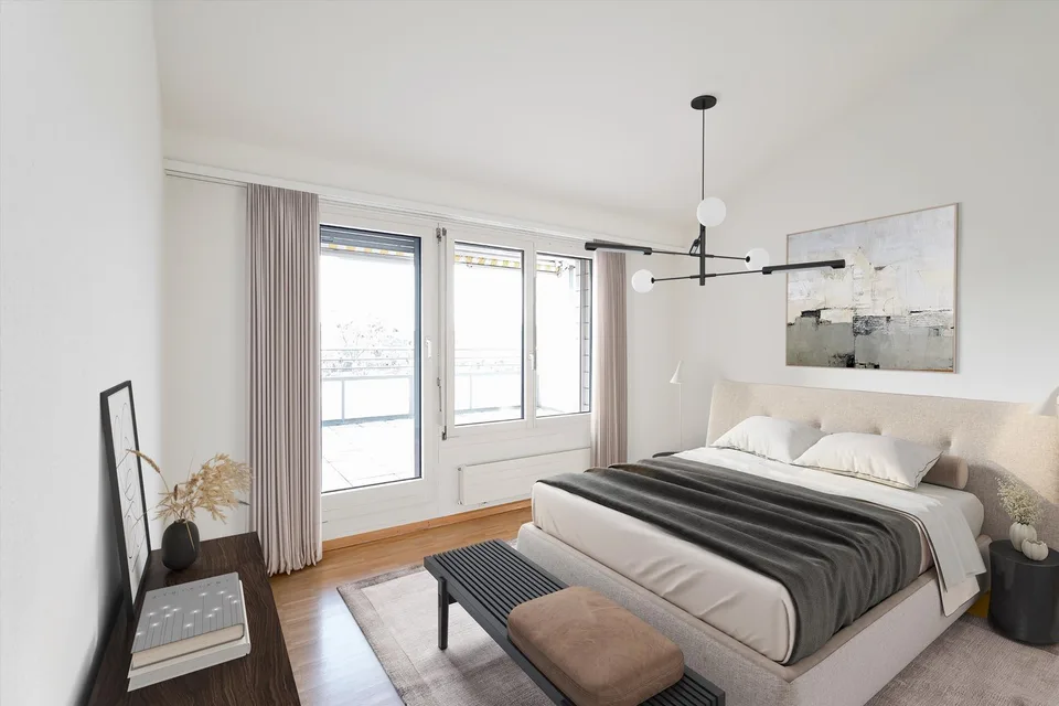 Appartement lumineux dans un bel ensemble verdoyant
